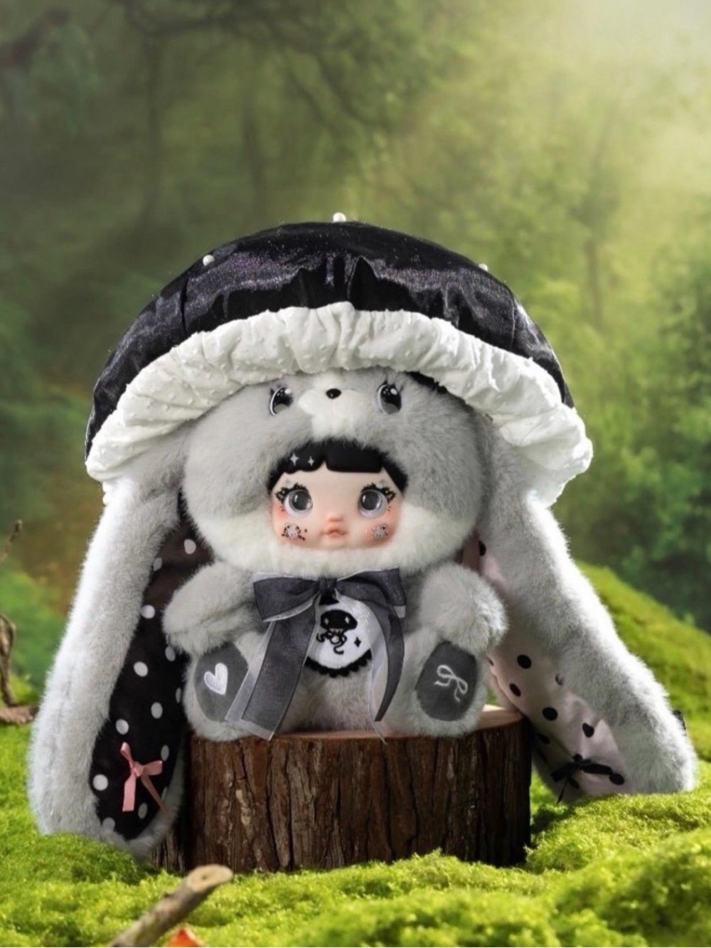 CONFIRMED JADE Nommi Mushroom hat bunny 400% plush - Enchanted Forest